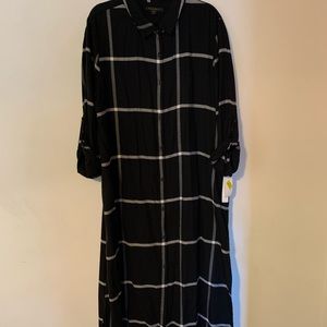 DonnaKaran long button up sleep shirt . Size XL